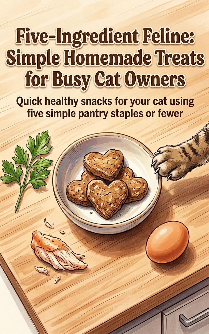 Five-Ingredient Feline: Simple Homemade Treats for Busy Cat Owners