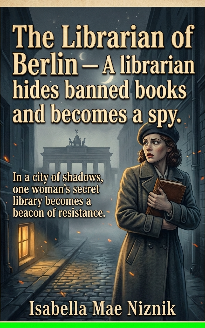 The Librarian of Berlin — A librarian hides banned books and becomes a spy. 