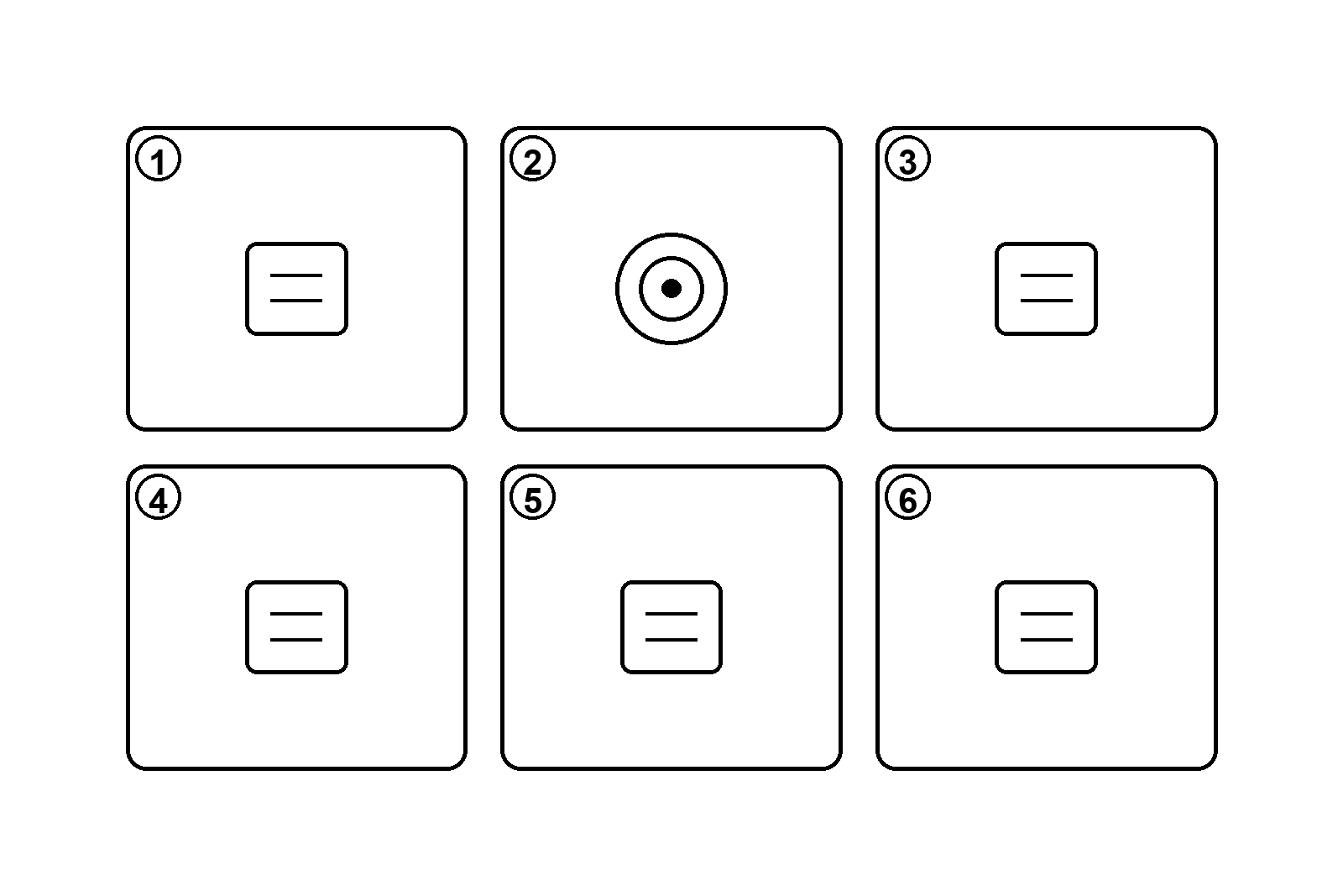 Matriz o plantilla visual que muestra caso, resultados esperados, recuperados, pertinentes, huecos y observaciones