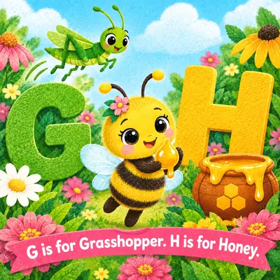 Bea Buzzes A to Z: A Garden Alphabet, Seite 4