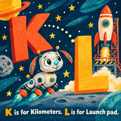 Ollie's Space Alphabet, Seite 6
