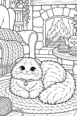 Cozy Cottage Seasons: A Relaxing Coloring Book, página 2