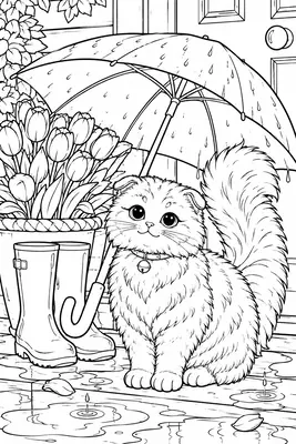 Cozy Cottage Seasons: A Relaxing Coloring Book, página 4