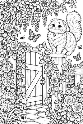 Cozy Cottage Seasons: A Relaxing Coloring Book, página 5